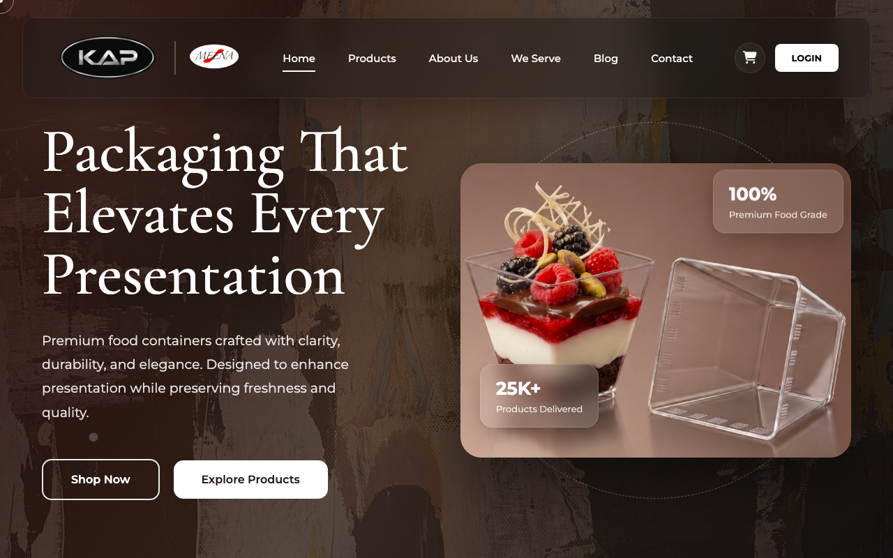 KAP Plastic Industries Live Website Preview
